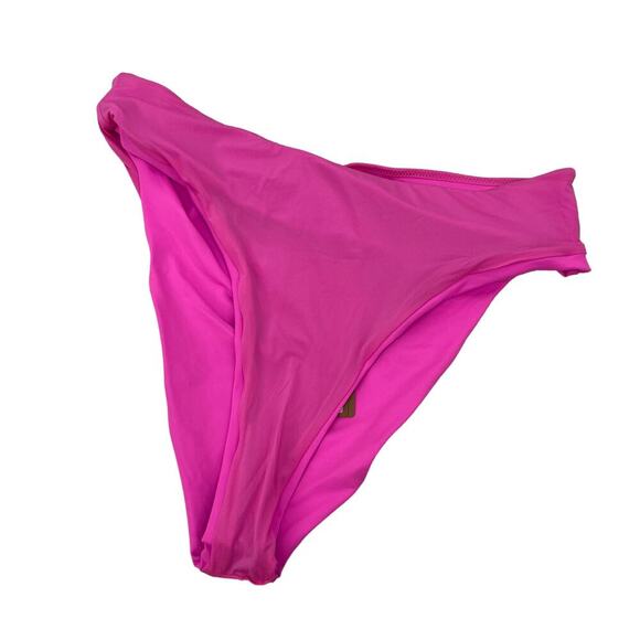 NEW SKIMS Swim High Waisted Mid Coverage Bottom Pink Taffy Size large Rare Color - Picture 4 of 8